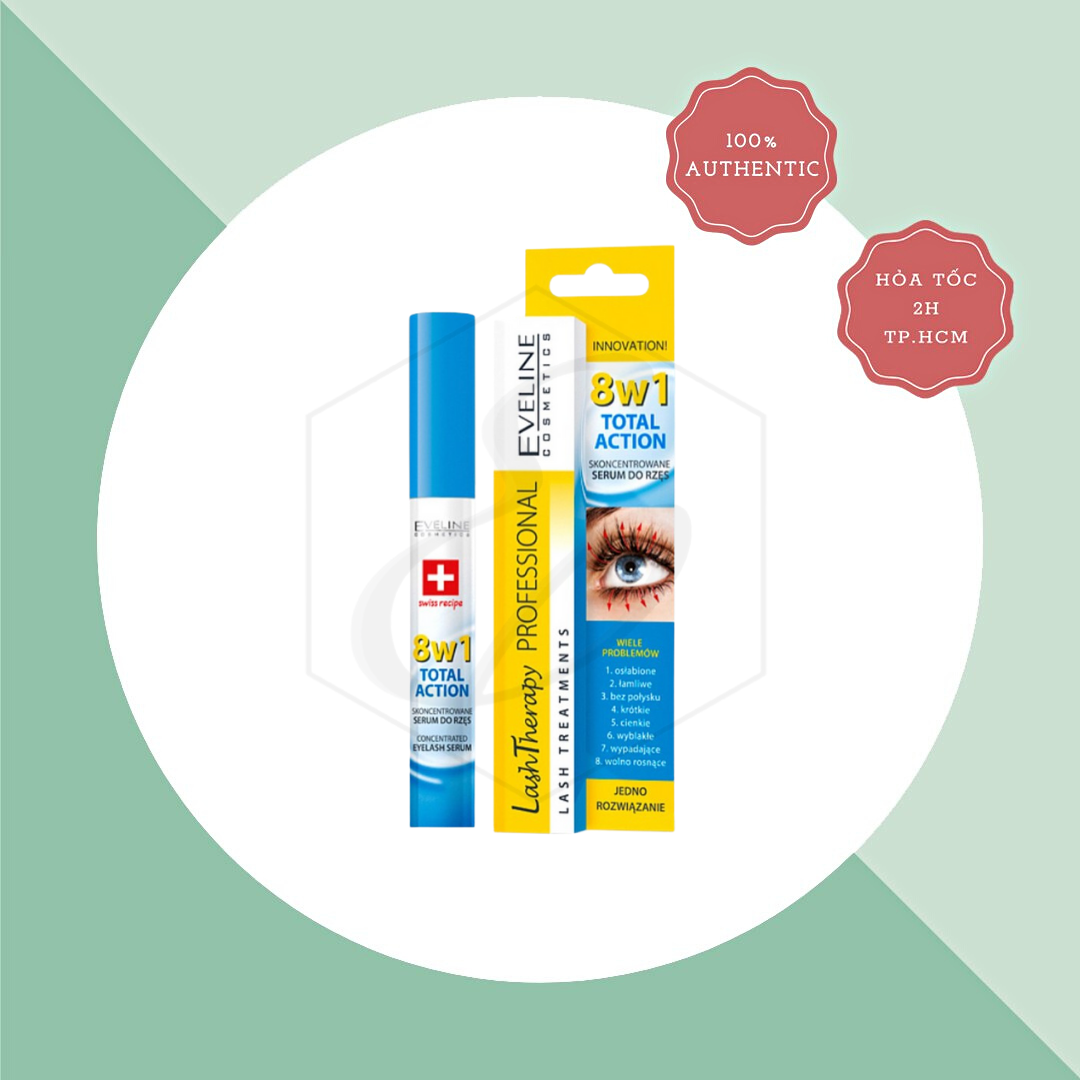 Dưỡng Mi Eveline Lash Therapy Professional 8 in 1 Total Action - 10ml